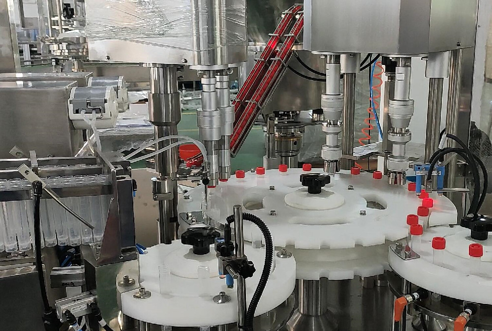 IVD Dubbele Hoofd3ml Steriele Vial Filling Machine PLC